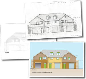 Architectural illustrations examples 