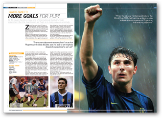 League  magazine page example